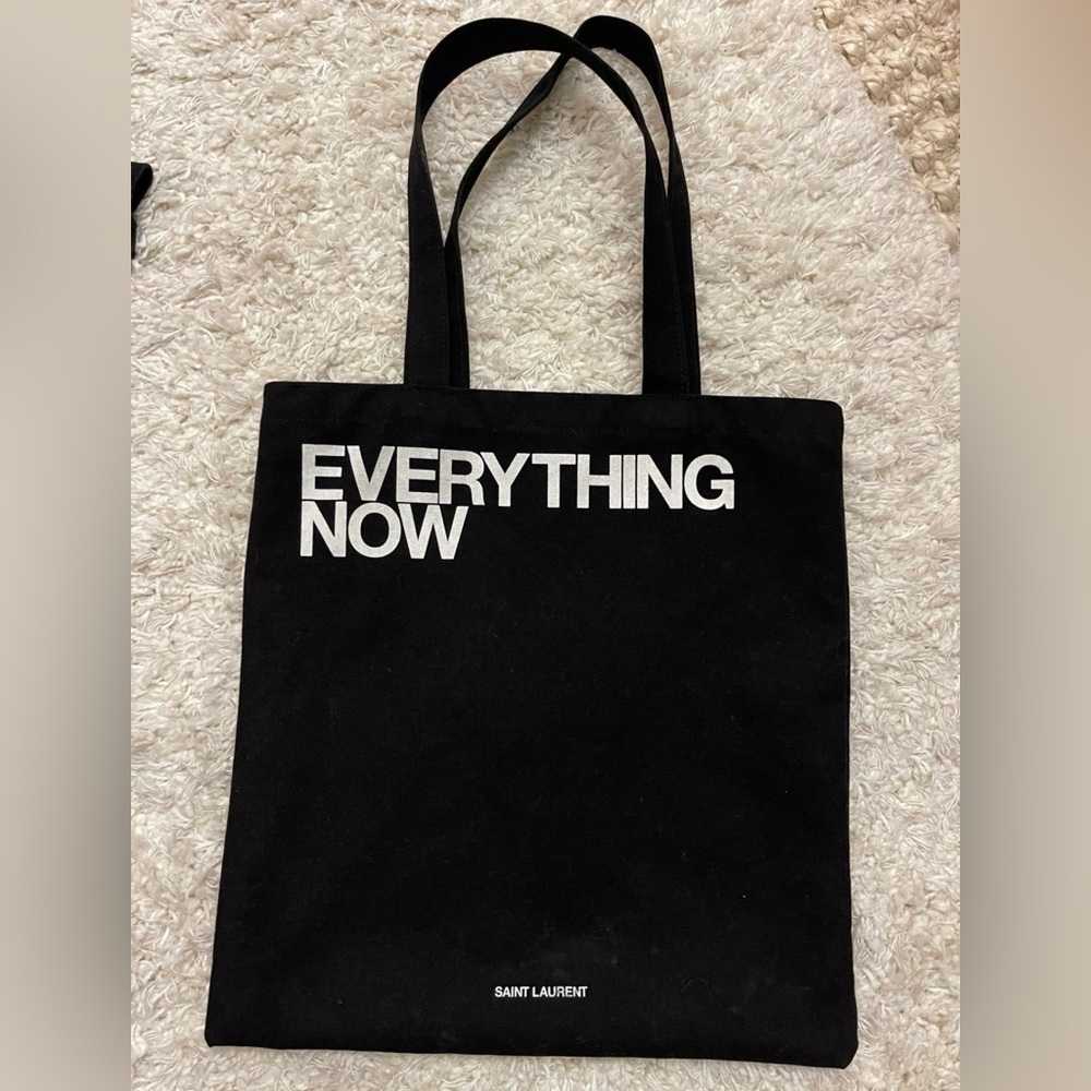 Saint Laurent "EVERYTHING NOW" Tote Bag, Black